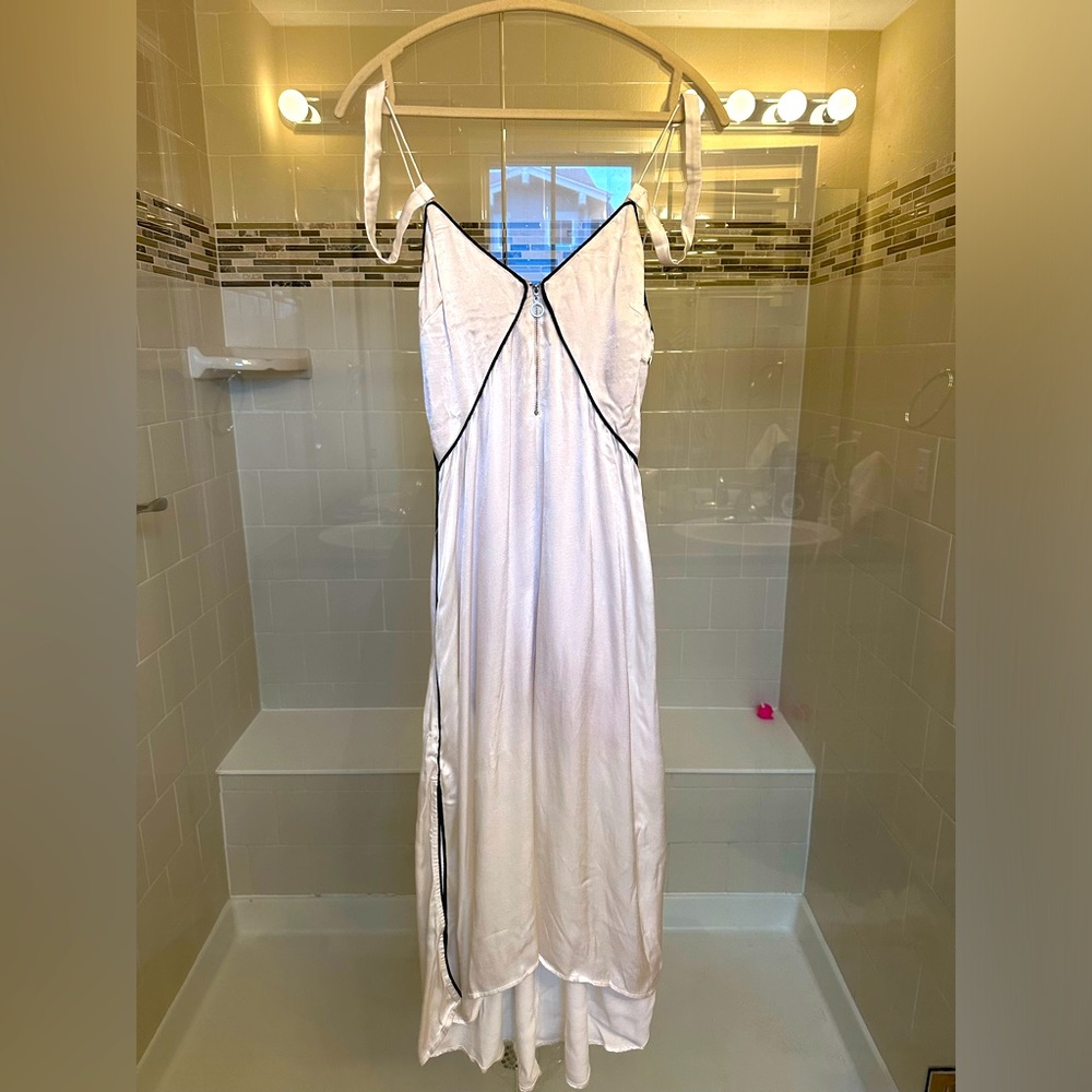 Line & Dot Silk Dress